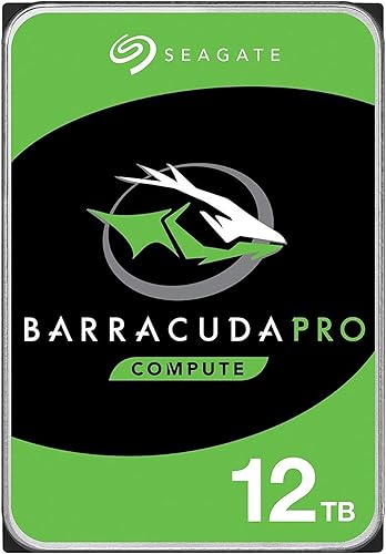 Seagate BarraCuda Pro 12TB Internal Hard Drive Performance HDD – 3.5 Inch SATA 6 Gb/s 7200 RPM 256MB Cache for Computer Desktop PC Laptop – Frustration Free Packaging (ST12000DM0007) (Renewed) - BarraCuda Pro with Data Recovery - Single - 12TB