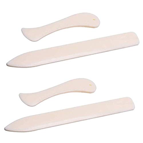 4 Pcs Paper Creaser Set Bone Shape Folder Folder Scorer Crease Marker for Paper Crafts, Card Making, Office Supplies and Handmade Books Bookbinding