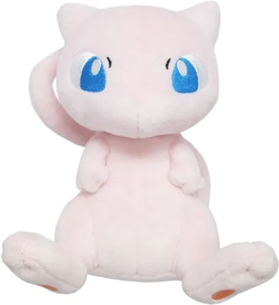 Mew Plushies 8" | in Stock US|- Mew Poket Plushie- Mewtwo Plush Evolutions - Pokem Plushy Eevee Evolution -Mew Plush Female - Mew Figure - Mew Stuffed Animal (Mew Plush)
