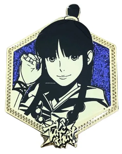 Golden Older Maya Fey - 1st Edition Ace Attorney Collectible Pin