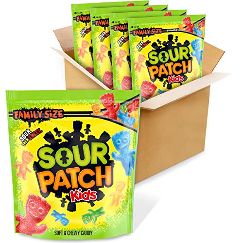 Sour Patch Kids Big Individually Wrapped Soft & Chewy Candy, 240 Count Box - Original Assorted