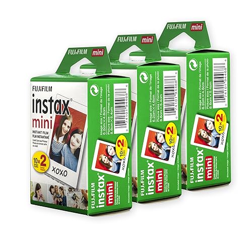 Fujifilm Instax Mini Film, White Multi-Pack (60 Exposures) - 60 Exposures - White