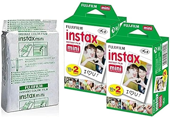 Fujifilm Instax Mini Instant Film,10 Sheets×5 Pack(Total 50 Shoots) [Bulk Packaging] International Version
