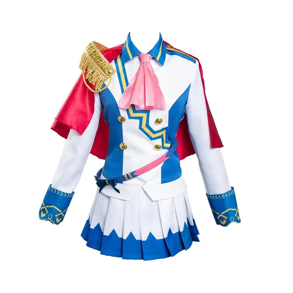 ULLAA Cosplay Costume Halloween Masquerade Tokai Teio Anime School Uniform Suits - White Small