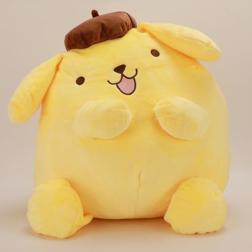 Juju Pompompurin Plush Cute Kawaii Stuff - Kawaii Accessories Pompompurin Stuff - Pompompurin Accessories Cute Accessories - Kawaii Plush Pom Pom Purin Plush - Kawaii Plushies Weird Stuff Plush (Fun) - Fun