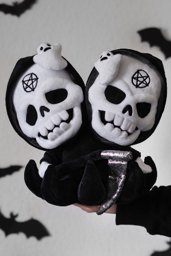 GRIM REAPER: DOUBLE DEATH Plush Toy | One Size / BLACK / 100% Poly Mix