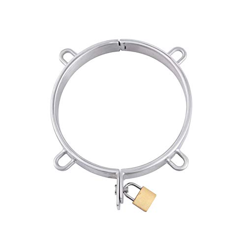 Roluck Collier en métal pour femme Bondage BDSM sextoys sextoys SM érotiques pour femme Ø 13,2 cm