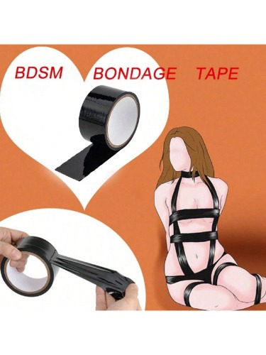 1pc BDSM Bondage Restraints Electrostatic Adsorption Tape, 15 Meters/ 49 Ft Long, Sexy Skin Friendly Body Ties, Sex Toys, SM Products, Sex Tools, Good Gift For Sexual Life Couple