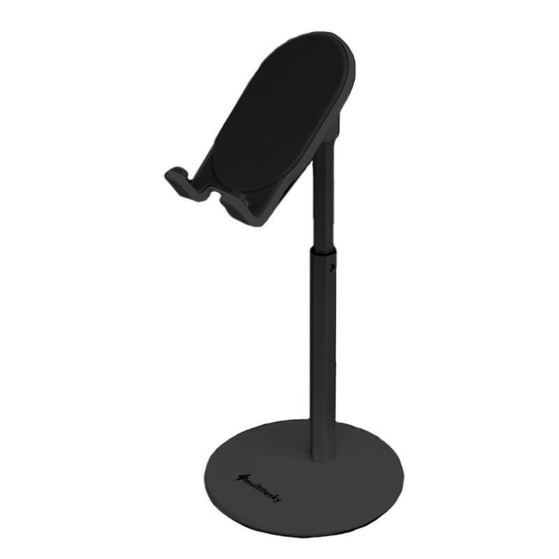 Multi-Angle Extendable Desk Cell Phone Holder & iPad Stand - Ink Black