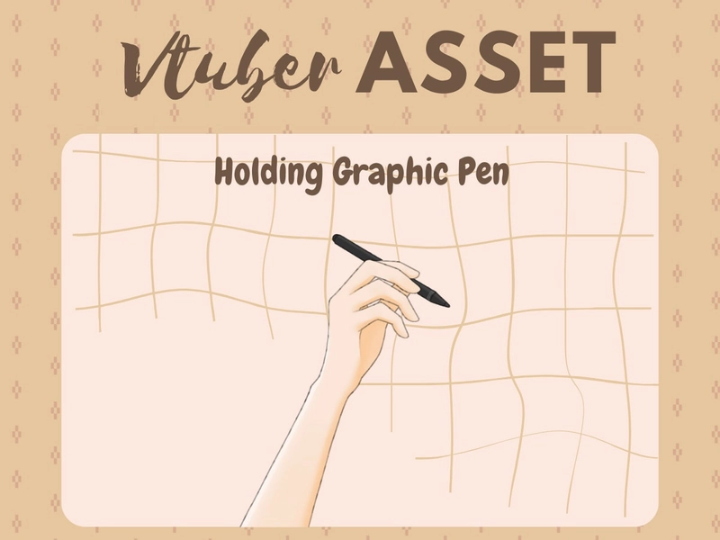 VTuber Asset Hand Asset Holding Pen