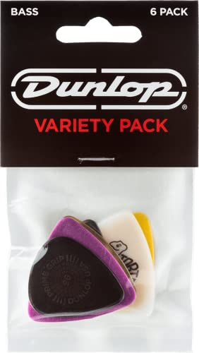 Dunlop Picks - Variety - PVP117 Bass Picks - Pack 6 - Bass Picks