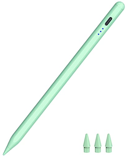 Pencil for iPad 2018-2023, HATOKU Quick Charging Pencil with Tilt Sensitivity & Palm Rejection, Magnetic Pen Compatible with iPad Air 3/4/5, iPad Mini 5/6, iPad 6-10 Gen, iPad Pro 11"/12.9" (Green) - Green