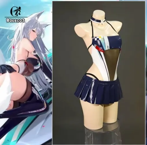 Shinano racing cosplay azur lane