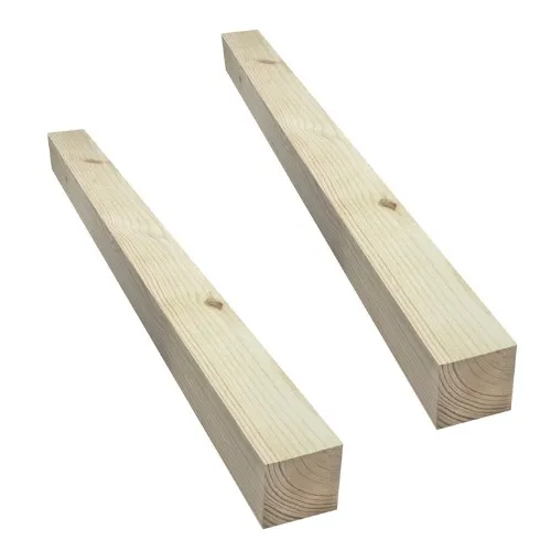 2 of the 4 x 4 x 8' Pressure-Treated Lumber Boards