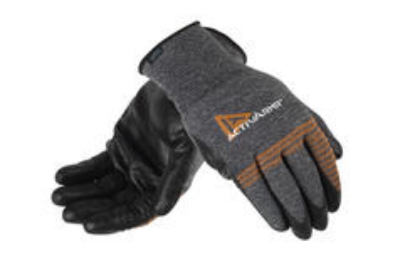 Ansell ActivArmr Gray Small Light-Duty Nitrile Palm Coated Work Gloves