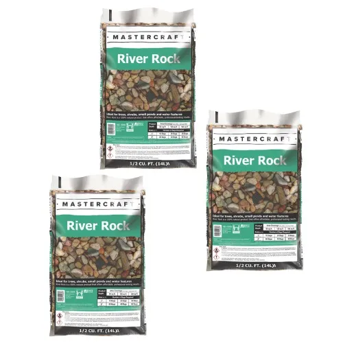 3 Bags of River Rock
