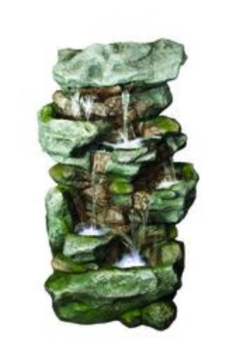 Enchanted Garden&trade; 39" Tiered Orowood Outdoor Water Fountain
