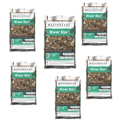 6 Bags of River Rock