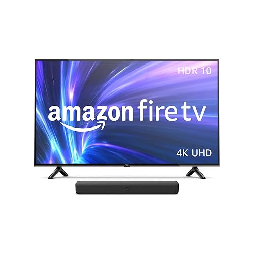 Amazon Fire TV 4-Series 50" with Fire TV Soundbar - 50-inch - with Fire TV Soundbar