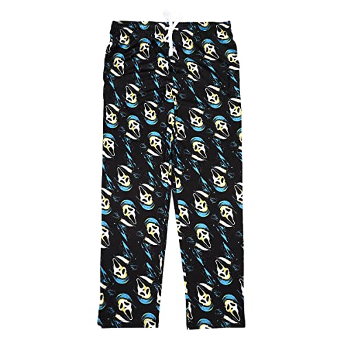 Bioworld Scream Ghostface Repeat Print Men's Black Sleep Pajama Pants - Large