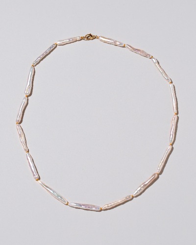 Stick Pearl Strand Necklace - Natural | Default Title