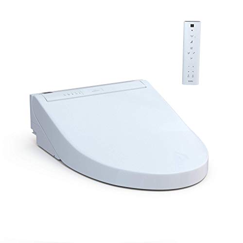 TOTO SW3084#01 WASHLET C5 Electronic Bidet Toilet Seat with PREMIST and EWATER+ Wand Cleaning, Elongated, Cotton White - C5 Elongated - Cotton White - Toilet Seat