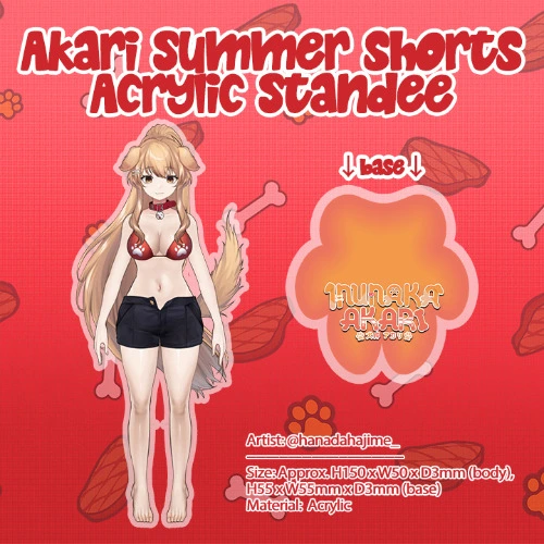 Akari Summer Shorts Acrylic Standee