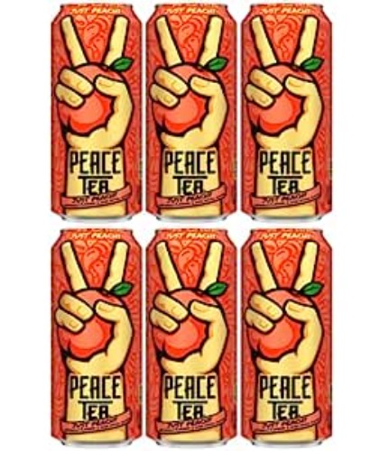 Peace Tea Just Peachy (Peach Iced Tea) Pack of 6