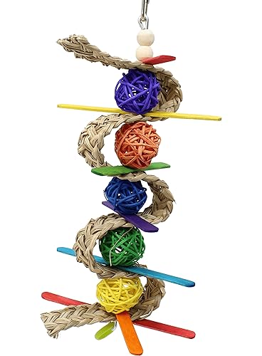 Bonka Bird Toys 00156 Chewballishous Parrot Bird Toy 9.00" High X 4.00" Wide, Conure Quaker Cockatiel and Similar
