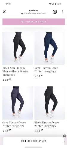 Blackfort riding Breggings
