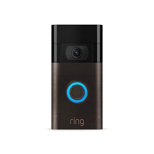 Certified Refurbished Ring Video Doorbell – 1080p HD video, improved motion detection, easy installation – Venetian Bronze - Venetian Bronze - Doorbell only