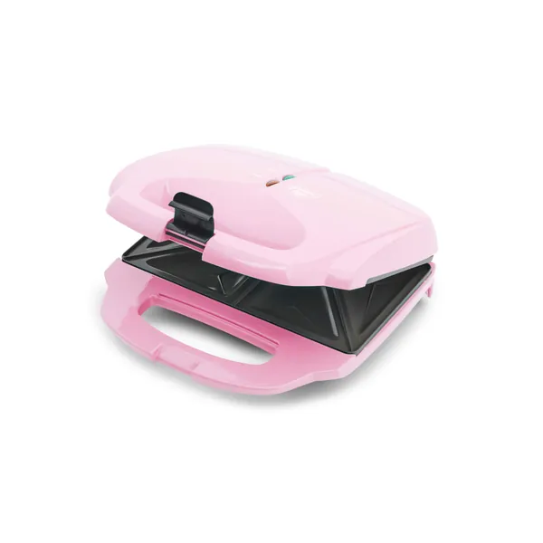 GreenLife Pro Electric Panini Press Grill and Sandwich Maker, Healthy Ceramic Nonstick Plates,Easy Indicator Light, PFAS-Free, Pink