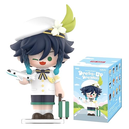 POP MART Genshin Impact Dress-Up Dreams Themed Chibi Series Figures 1PC 2.5 inches Articulated Character Premium Design Gifts for Women Fan-Favorite Collectible Chic Art Toy Action Figure - Dress-up Dreams - 1Box