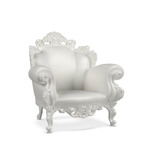 Proust fotoliu din plastic pentru exterior | alb