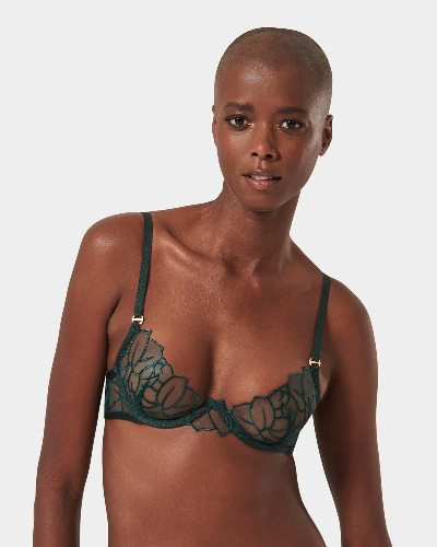 Laurel Wired Bra Botanical Garden Green | Green / 75B