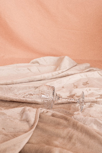 Round Waterproof Splash Blanket Champagne Medium