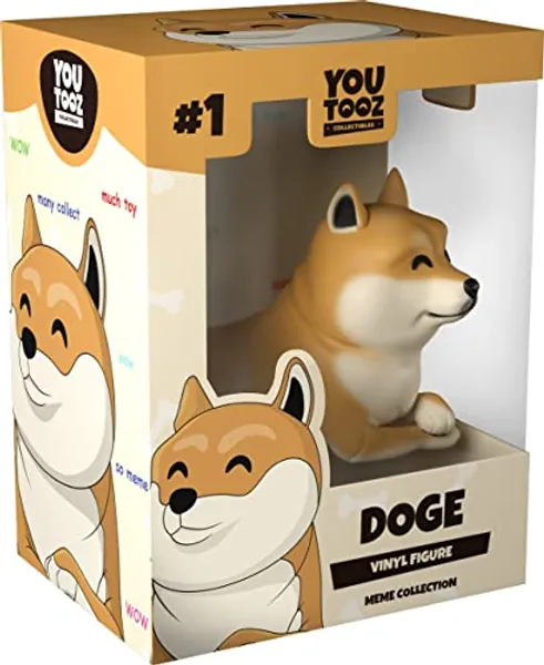 Doge Vinyl Figure, 3.5" Cute Shiba Inu Figure - Youtooz Meme Collection Based on Famous Internet Memes