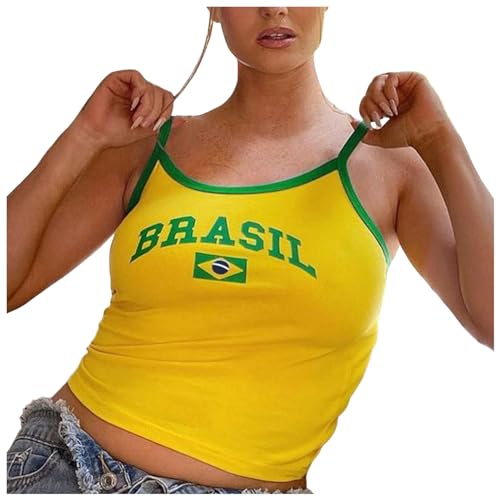 Baby T-Shirts for Women Tops Brazil Crop Top T-Shirts Graphic T-Shirts for Women Vintage 90s Streetwear Shirts T Shirt Women - S - D