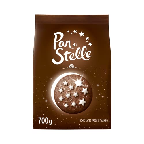 Pan di Stelle Biscotti Frollini con Cacao, Cioccolato e Latte Fresco Italiano, Colazione Ricca di Gusto, 700 g - 700 g