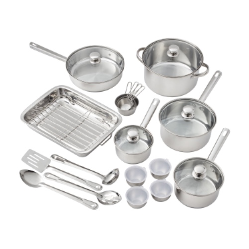 24 Pcs Steel Cookware Set