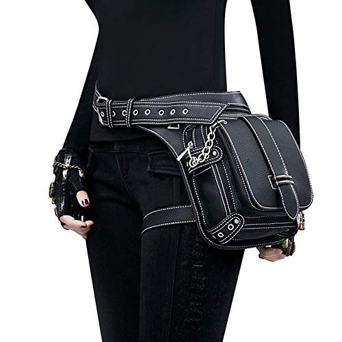 UIYTR Vintage Gothic Retro Steampunk Handbag Waist Pack Shoulder Bag Handbag Leg Purse (S0173-B)