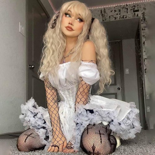Babydoll Maiden Dress - White 