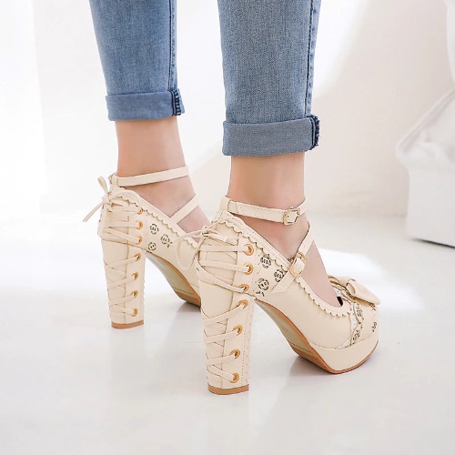 Delicate Princess Heels - Cream / 9