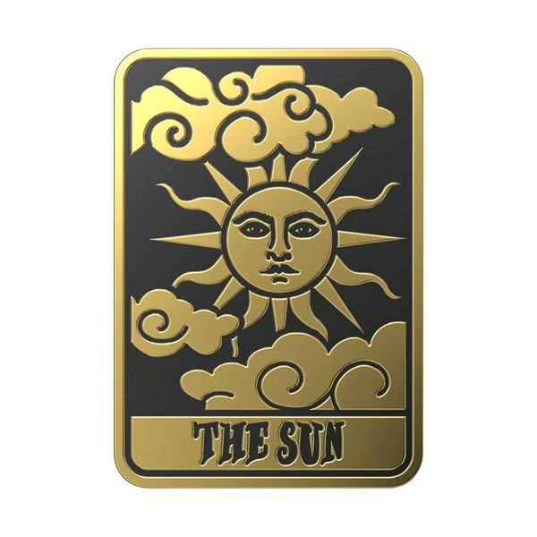 Enamel Tarot Card Sun