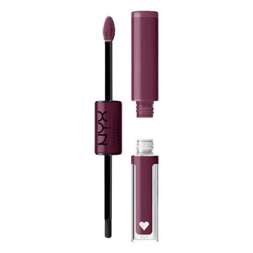 NYX PROFESSIONAL MAKEUP Shine Loud, Long-Lasting Liquid Lipstick with Clear Lip Gloss - Make It Work (Cool-Toned Plum) - 09 Make It Work