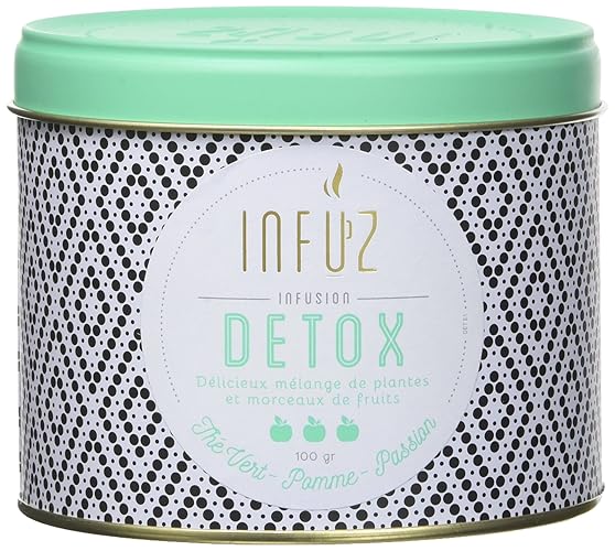 Infuz Détox Infusion en Vrac au Thé Vert, à la Pomme et au Fruit de la Passion, 100g - Infusion DETOX