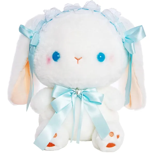 Stuffed Animal Doll Plush Toys, Plushie Animal Toys, Cute Plush Animals, Lolita Bunny 13.7 Inches, Children's Gifts Rabbit (Blue 13.7InCH) - Blue 13.7inch