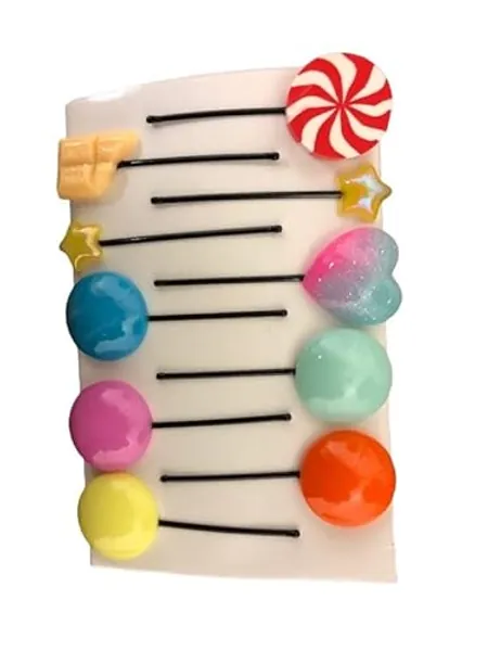 Vanellope Hair Pins - Vanellope Hair Candy - Vanellope costume, Vanellope Von Schweetz Hair Pins