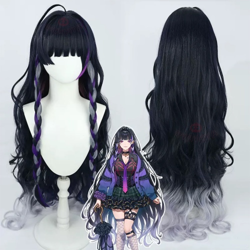 Gvavaya Cosplay Nijisanji Vtuber Xsoleil Meloco Kyoran Cosplay Wig 110cm Hair | Default Title