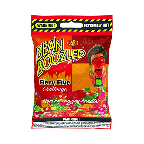 Fiery Five Challenge - Jelly Belly Bean Boozled Jelly Beans - 1 Pack - Imported Candy